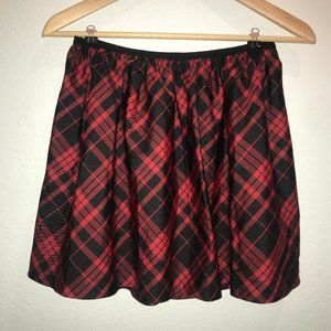 Polo Ralph Lauren Tartan Red/Black Miniskirt Y XL